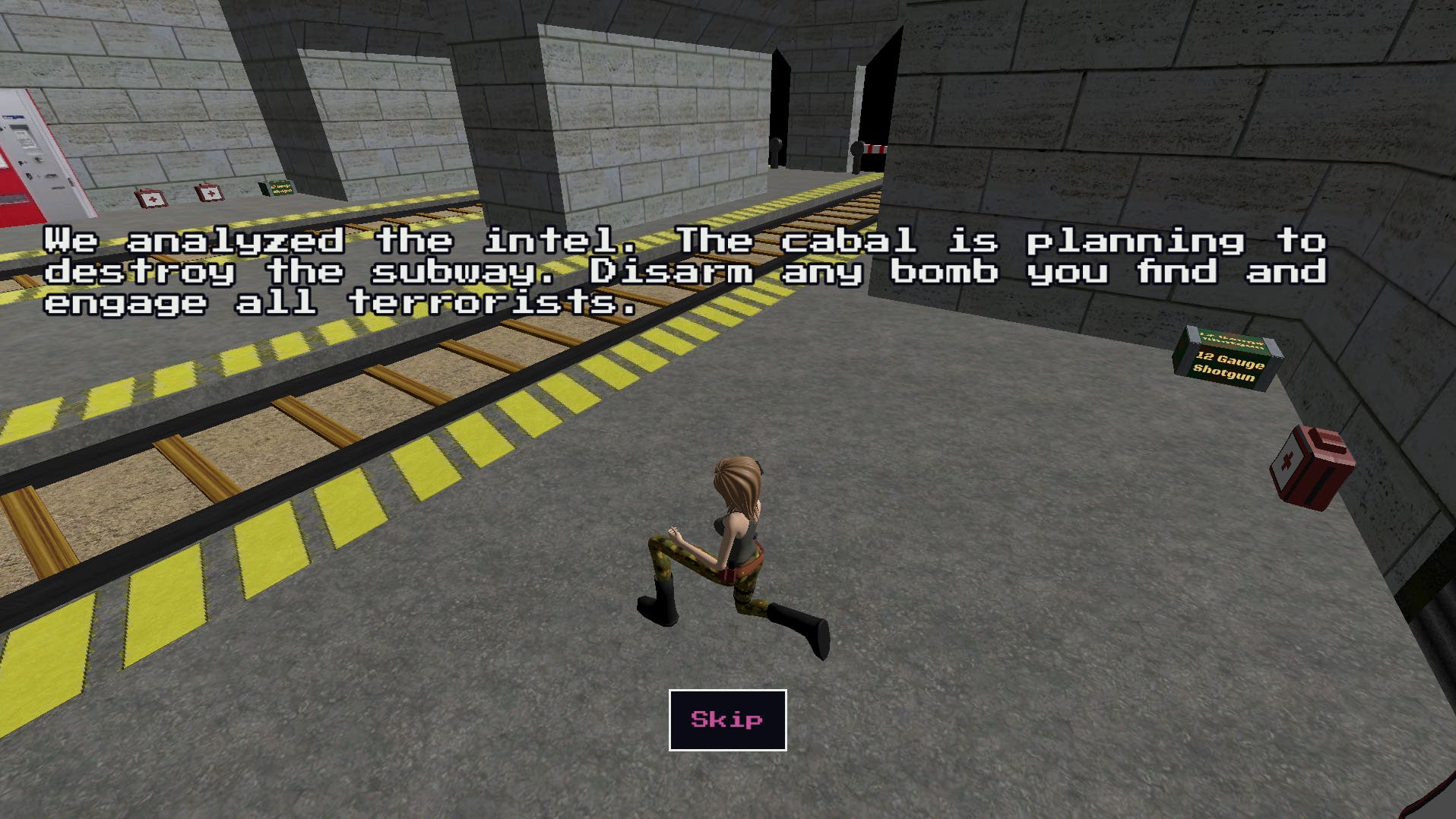 Beth Joseph receiving mission clearance.